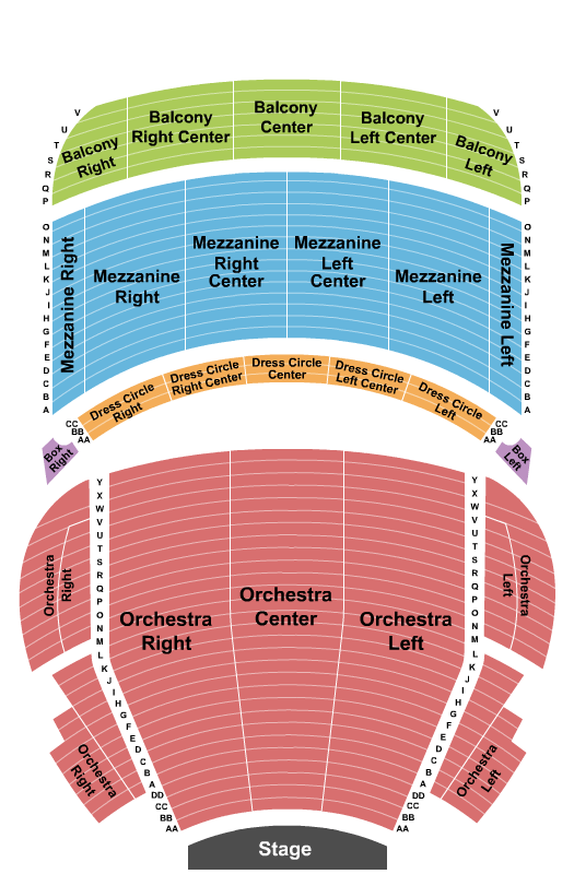 Citizens Bank Opera House The Nutcracker Seating Chart